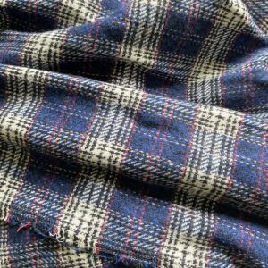 Vải Dạ Xanh Caro Chất Dày Dặn Khổ 1m4 - Không Co Giãn - May Áo Khoác Set Đồ Thiết Kế Trải Thảm