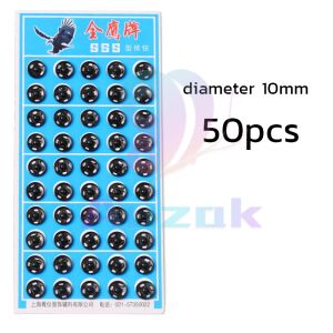 AUK Metal Snap Fasteners Press Button Black / Silver