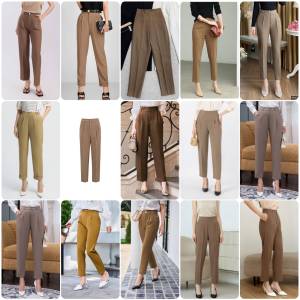 Quần tây nữ ống đứng lưng cao quần tây công sở quần baggy bigsize phom gumac yody thái hòa