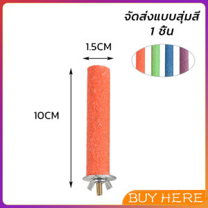 BUY HERE ก้านไม้ของเล่นสําหรับนกแก้ว คอนลับเล็บ จัดส่งแบบสุ่มหลายสี ราคาต่อ 1 ชิ้น Wooden Bird Perch