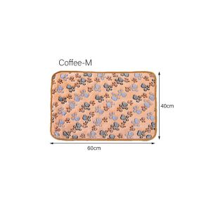 Flannel Pet Sleeping Mat Dog Bed Cat Litter Puppy Bed Dog Sofa Lovely Mattress Cushion for Small Large Dog Blanket Pet Supplies