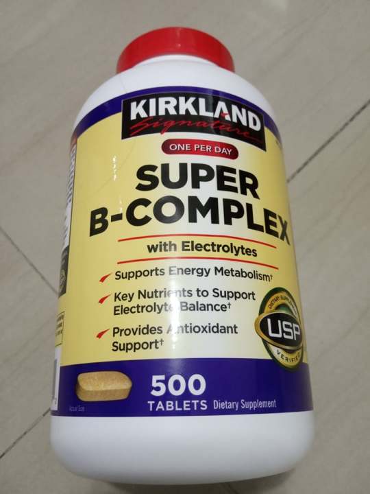 Kirkland Super B Complex 500 Tablets (08/2025 Expiration) | Lazada PH