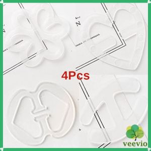 Veevio คลิปหัวเข็มขัด ปรับได้ สำหรับซ่อนสายเสื้อชั้นใน รูปผีเสื้อ ดอกไม้ สําหรับชุดชั้นในสตรี Bra Strap Clips