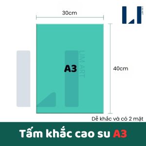 Những Dụng Cụ In Khắc Thủ Công – Tấm Cao Su Khắc Lino-Lăn Ép Cây Nấm-Bàn Ép Tròn – Làm Tranh In Stamp LIM ART