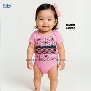 Baby Onesies PH Demon Slayer Tanjiro Nezuko Anime Baby Boy Girl Clothes 0-12 months Monthly Outfit