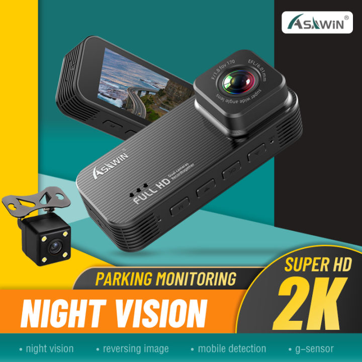 Asawin A4 24hour Park Mode Car Camera Front And Rear Dual Lens Car Monitoring Fhd 1080P Metal