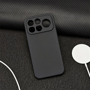 For POCO F9 Ultra Case For Magsafe Embossed Striped Pattern PC Hard Cover For Xiaomi Poco F9Ultra Thin And Light Shell