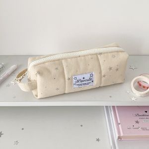 WENYOU Ngôi sao Hộp đựng bút chì Dung lượng lớn Di động Túi đựng bút chì Kawaii Bộ nhớ máy tính để bàn Hộp đựng văn phòng phẩm Quà tặng học sinh