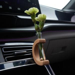 PENGQ Unique Car Flower Vase Clip Creative Mini Car Vent Decor Air Outlet Arrangement Device Multifunctional DIY Flower Holder Perfume