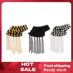 🚚【Local Express Delivery】🚚 1Pc Fashion Shoulder Epaulets Vintage Spike Rivet Tassel Epaulet Shoulder Boards Badge Brooches Women Men Clothing Accessories