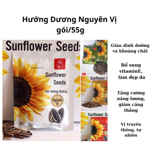 [COMBO 30 gói] Hướng dương mỹ vị (Vị dừa Nguyên Vị Óc chó) gói 55g Hàng loại 1 date mới