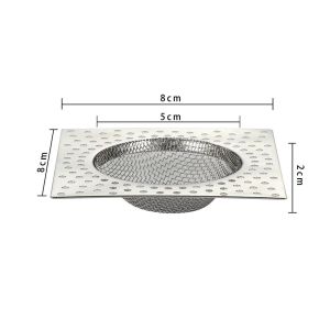 1/2pcs Stainless Steel Floor Drain Strainers / Anti-clogging Drain Hair Catcher / Kitchen Sink Mesh Filter / Shower Hair Drain Catcher Cover for Bathroom