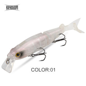 ราชอาณาจักรBtForceหลายเหยื่อตกปลา120มิลลิเมตรลอยพื้นผิวเหยื่อตกปลาชนิดเป็นสร้อยแข็งๆSwimbaitปลาเทราท์Wobblersนุ่มT-หางล่อ