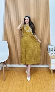 DASTER POLKADOT BUNGA KLASIKDASTER CHIBI LD 110BAJU SANTAI RUMAHANDASTER BUSUI ELEGAN TALI