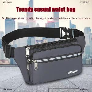 [COD] yixiayun Fashion Men Women Waist Bag Casual Fanny Pack Purse Large Phone Belt Bag Pouch Outdoor Travel Phone Bag Banana Hip Bags
