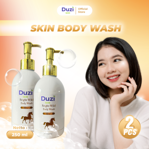 Duzi Skin- Bright Wild Body Wash Sabun Susu Kuda BPOM 250ml x 2