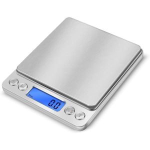 Kitchen Food Weighing Scale Weight 3kg/0.1g Scale Weight Grams Weighing scale for food with 2 Trays With Battery