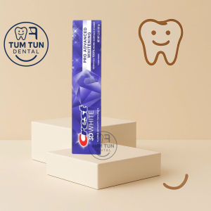 Kem Đánh Răng Làm Trắng Crest 3D White Advanced 147g – Hơi Thở Thơm Mát Răng Sáng Tự Tin Mỗi Ngày