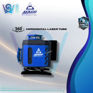 AKAIDO 4D 16 Line Green Automatic Laser Level AALL16G 360 Rotation Measuring Leveling Precision Adjustable Heavy Duty