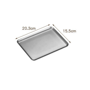 1pc Backing Trays Cooking Plate Rectangle Food Serving Tray stainless steel Kitchen Supplies Fish BBQ Sushi Food Plate
