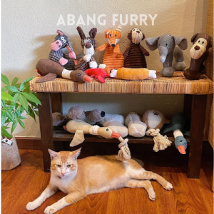 Abang Furry• READY STOCK High Premium Sounding Cotton Rope Pet Toy for Cat Dog Pets Accessories Mainan Berbunyi Kucing 宠物猫狗发声棉绳玩具