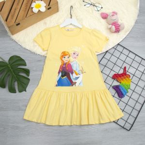 váy bé gái size đại 16-40kg chất thun cotton dày dặn hình ép 3d đẹp có video thật