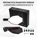 Street King Side Mirror V9  honda  YAMAHA For Motorcycle Explosion-Proof Anti Dazzling Lens UNIVERSAL. 