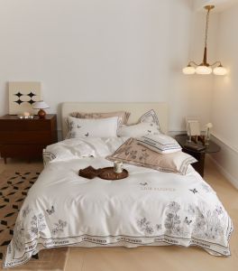 ✨ CHĂN GA GỐI LỤA 100S LINE FLOWER THIẾT KẾ MỚI NHẤT 2022 SET 4 MÓN