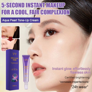🔥Hot selling item 🔥All Skin Types/Non Greasy/Yapin Water Light Pearl Bare Cream/Glow No Makeup Cream/Firming Natural Concealer/Suitable for Daily Commute/No Makeup Look Dating Office Light/Makeup Quick Touch Up Base Makeup Essential雅屏水光珍珠素颜霜