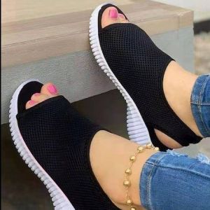 [Free Shipping] New Summer Collection: Fashionable And Casual Slip-On Platform Sandals With A Mesh Upper Available In Plus Sizes For Women