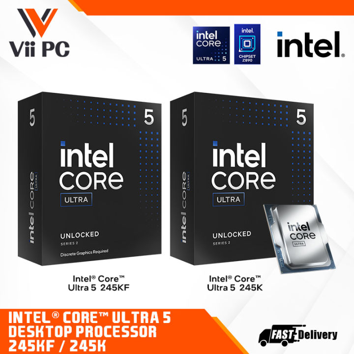 Intel® Core™ Ultra 5 Processor 245K / 245KF 24M Cache, up to