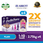 Pediasure Peptigro Plain 2.75kg x4 (Child Nutrition Supplement for Growth)