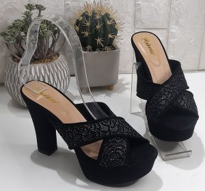 Maleeka shoes high heels 11cm tali silang wanita