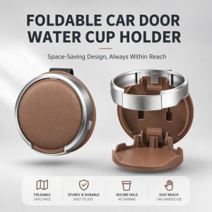 Universal Car Door Cup Holder Interior Accessories Multifunctional Foldable Side Door Cup Holder