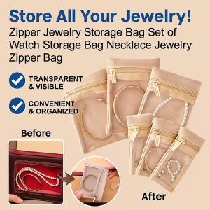 Storage Bag Set Zipper Bag Necklace Watch Jewelry Storage Bag Complete Storage Bag