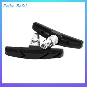 [Feibe Befei] จักรยาน1คู่หนังเบรก V-BRAKE สีดำกันลื่นพื้นผิวทนต่อการสึกหรอทนทานจักรยานเสือภูเขาอุปกรณ์เสริมผ้าเบรค