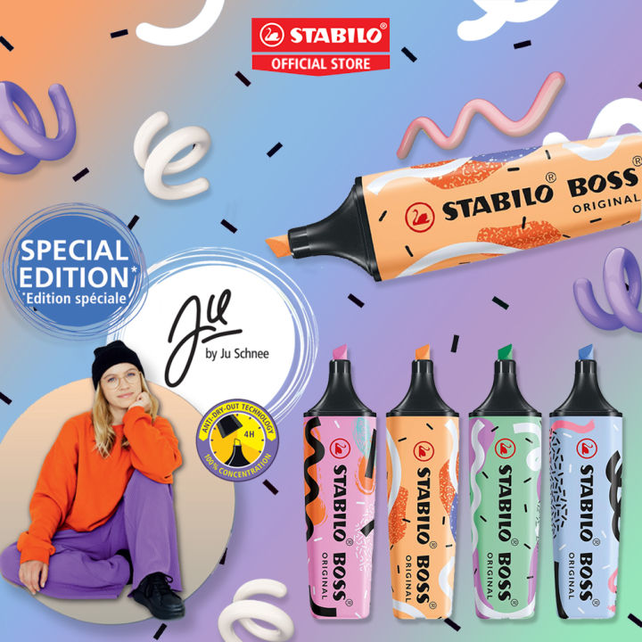 STABILO BOSS ORIGINAL Pastel by Ju Schnee Highlighter Pen