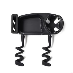 TANFU Flexible Arm Grip 3 in 1 Stroller Snack Tray Adjustable Design Detachable Phone Rack Toddler Pushchair Rack Convenient Multifunctional Attachment Baby Stroller Cup Holder Baby Mealtime