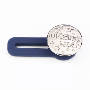 【Bosuer💛COD】Metal Jeans Button Adjustable Removable Stapleless Untuk Wanita Tombol Logam Zinc Alloy Round Tack Buttons Aksesoris - Be