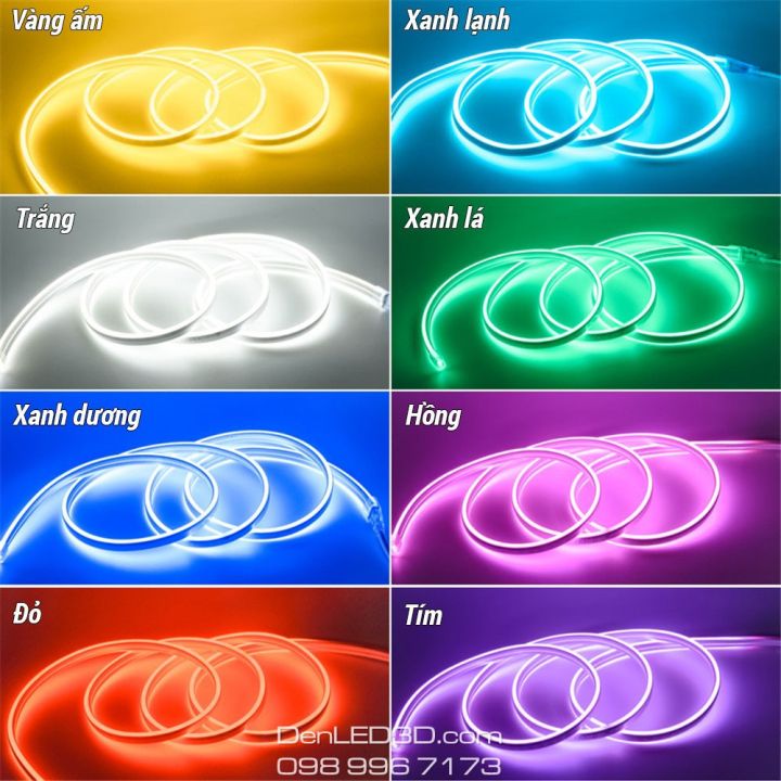 Dây Đèn LED Neon Flex 12V Chống Thấm Nước Trang Trí Ngoài Trời (không ...