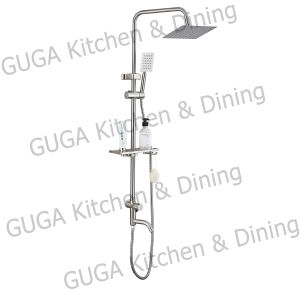 GUGA Shower set 304 stainless steel single water source shower 3 in 1 shower set with faucet