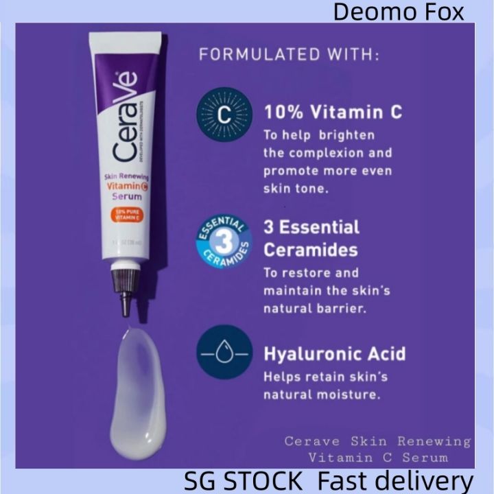 Cerave Skin Renewing Vitamin C Serum 10 Vc Essence Prototype 30ml