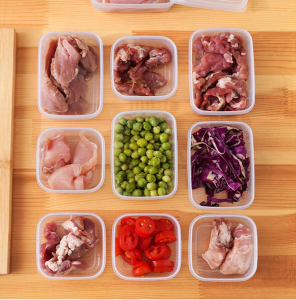 kangle 2pcs กล่องถนอมอาหาร กล่องอาหารกลางวัน ภาชนะเก็บอาหาร ภาชนะบรรจุอาหารโปร่งใส กล่องอาหารกลางวันพร้อมฝาปิดเปิดฤดูกาลเรียน ของขวัญสำหรับนักเรียน