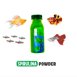 Makanan Serbuk Pelet Spirulina Powder 50 gr Cupang Guppy Bukan NRD Otohime Artemia IKANESIA