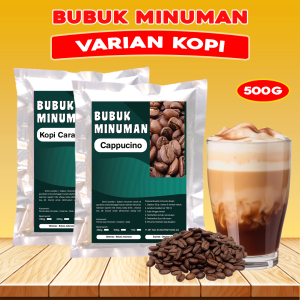 BUBUK MINUMAN RASA 500gr / SERBUK MINUMAN RASA KOPI/ BUBUK MINUMAN KEKINIAN / BUBUK MINUMAN PREMIUM