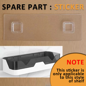 Bathroom Toilet Organizer Storage Shelf Rack Wall Mounted Rectangle Shelf No Drill No Punch