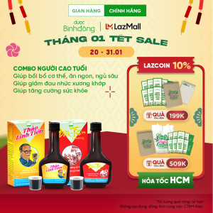 COMBO NGƯỜI CAO TUỔI của Dược Bình Đông Bồi bổ cơ thể – Ăn ngon ngủ ngon – Giảm đau nhức mỏi