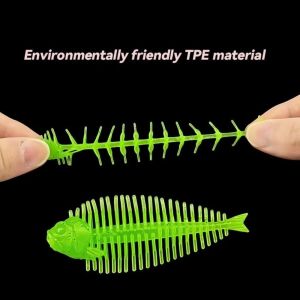 MIRELAE 5pcs 5pcs Set Fishing Lure High Elasticity Silicone Material Soft Shad Wobbler Premium Soft Body Biomimetic Silicone Bait For Carp Fishing