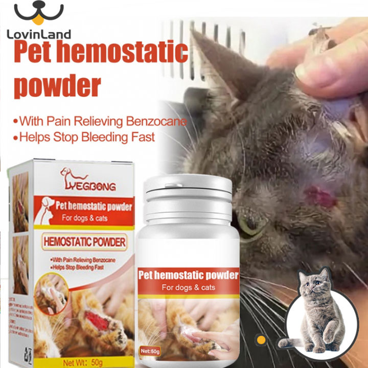 Lovinland Pet Styptic Powder Blood Stop Powder For Cat Pet Nail Blood  Stopper Pet Wound Healing Powder