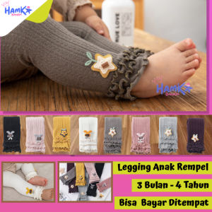 Celana Legging Anak Perempuan Import Ruffle Legging Lejing Bayi Cewek 6 12 Bulan Umur 1 2 3 4 Tahun